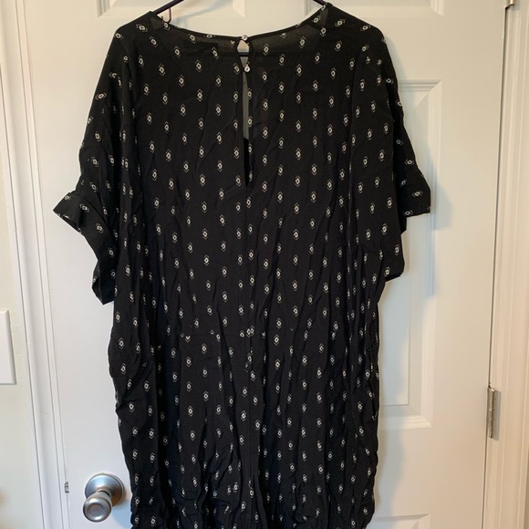 Madewell Black & White Patterned Romper - Picture 3 of 3
